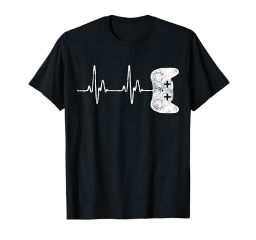 Gamer Heartbeat T-Shirt Video Game Lover Shirt T-Shirt