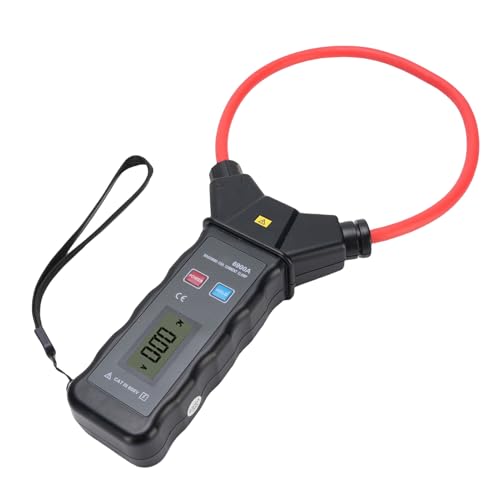 LiebeWH Multímetro de Pinza Digital con Bobina Flexible de Corriente AC 0-5000A 0-6000V Pantalla LCD Retroiluminada para Aplicaciones de Alta Corriente miniatura 1