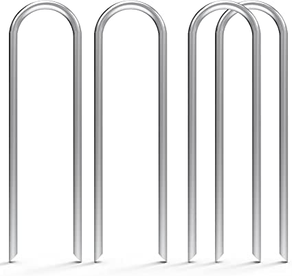 Ikram Stakes 50 Pack 12 Inch Garden Stakes Heavy Duty 11 Gauge Galvanized Yard Staples U Pegs Fences Drip Irrigation Securing Stakes 1/2-Inch to 1-5/8-Inch Loop Stake (12 inch-50pcs) (B0BS64BVKF) Amazon Price History, Amazon Price Tracker