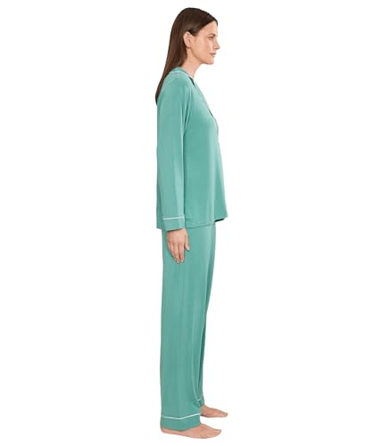 Image of Eberjey Gisele Classic Women's Pajama Set | Long Sleeve Shirt + Long Pants