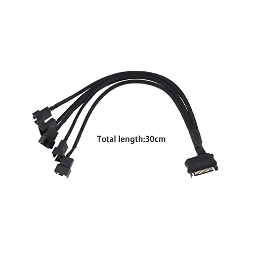 ECSiNG 2PCS SATA 15Pin maschio a 5x 3 pin/4 pin