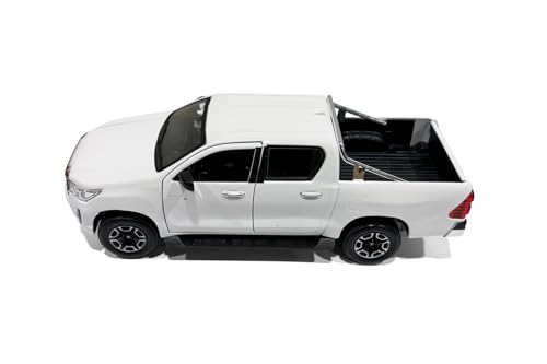 Modelo Toyota Hilux Double Cab Pickup 1:27 Blanco miniatura 3