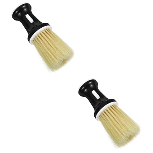 Healeved 2piezas Cepillo De Limpieza De Cuello Para Peluquería Cepillo Quitapelos De Suave Herramienta Profesional Para Mantener El Cabello Limpio y Saludable Para Estilistas y Uso
