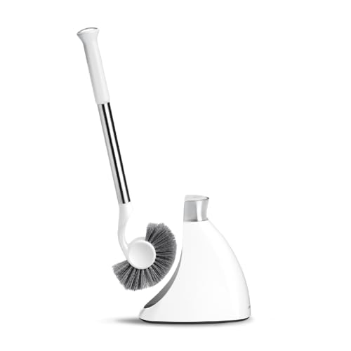 simplehuman Toilet Brush with Caddy, Stainless Steel,...