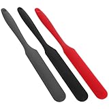 LIGIGWASH 3 Stück Spachtel Cremespatel Sauerteigschaber Glasschaber, Spatel Mit Langem Griff Glasspatel Silikon Pfannenwender Aus Silikon Butterschaber Teigspatel Silikonspatel Kieselgel