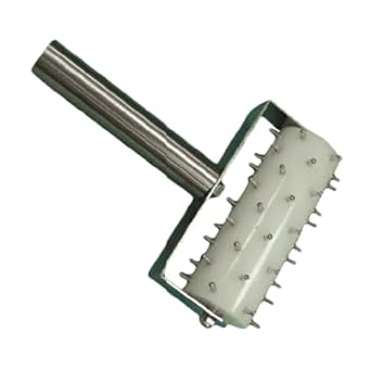 A-to-Z Supply SLRD038 Roller Docker, Plastic Barrel, 3/8" Stainless Steel pins, Stainless Steel Handle