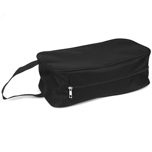 Linkidea 2 Pack Soccer Shoe Carrying Bag, Soccer Cleats Storage Bag, Fit Up to US Men Size 13 Soccer Shoes, Compact Soccer Boots Duffle Bag with Water Resistant Design (Black)3