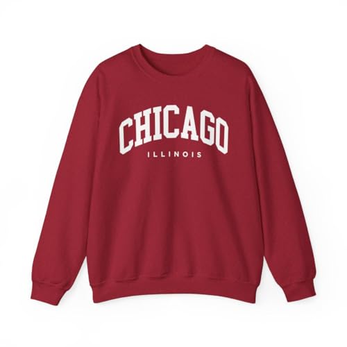 Chicago Illinois Adult Unisex Crewneck Sweatshirt
