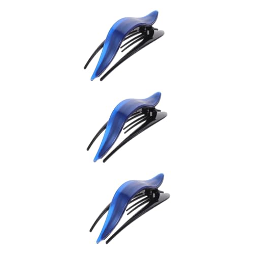 Lot de 3 pinces à cheveux plates sans pli pour une coiffure quotidienne