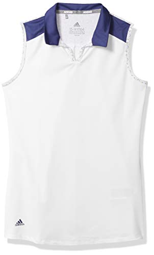 adidas Golf Printed Colorblock Polo Shirt, Tech Indigo, Large