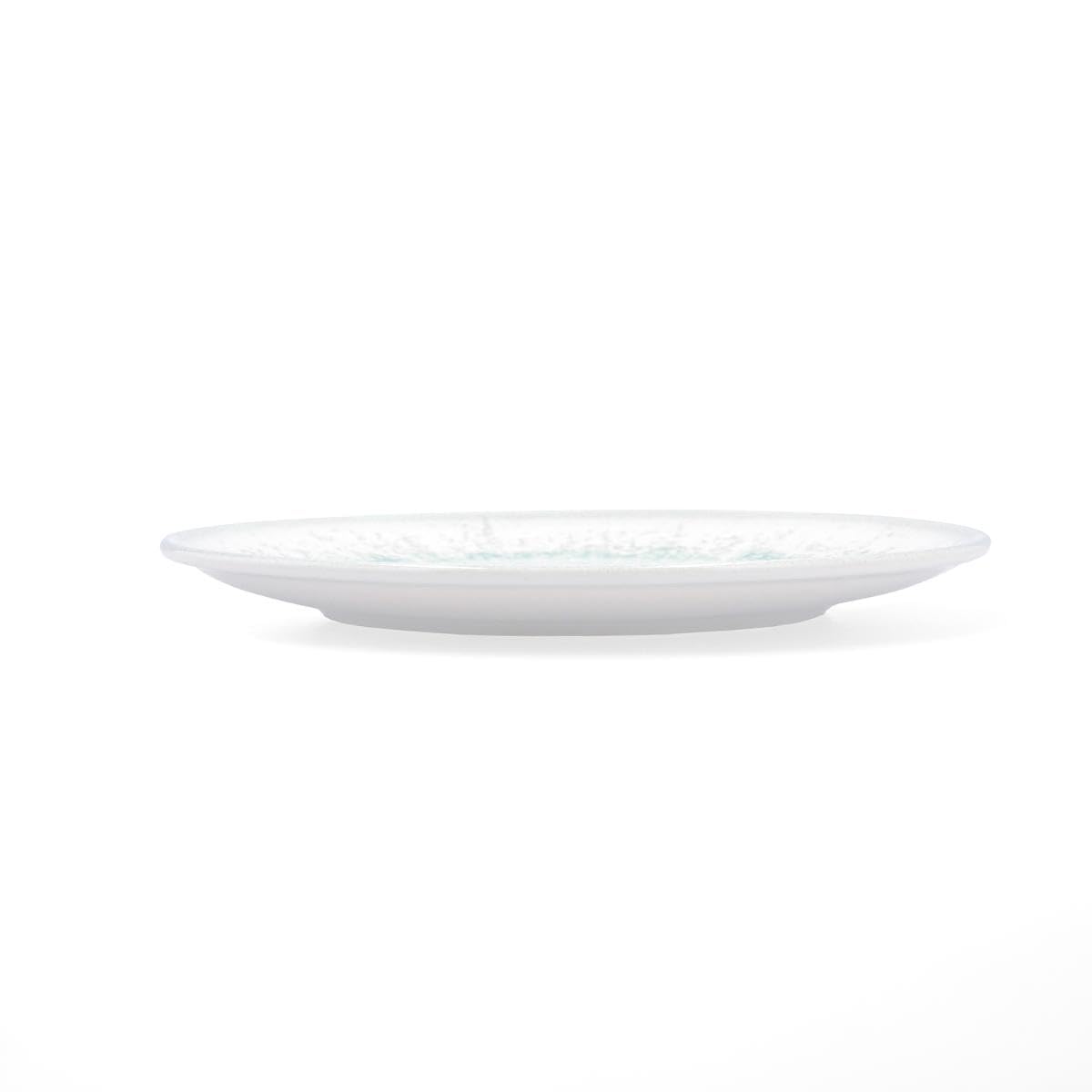 Bidasoa Kai Hydrozero Set mit 6 flachen Tellern, Porzellan, 27 cm | Grün, Porzellan, Rundformat, Hochglanzfinish, 27 cm, 6-teilig, stapelbar, mikrowellengeeignet