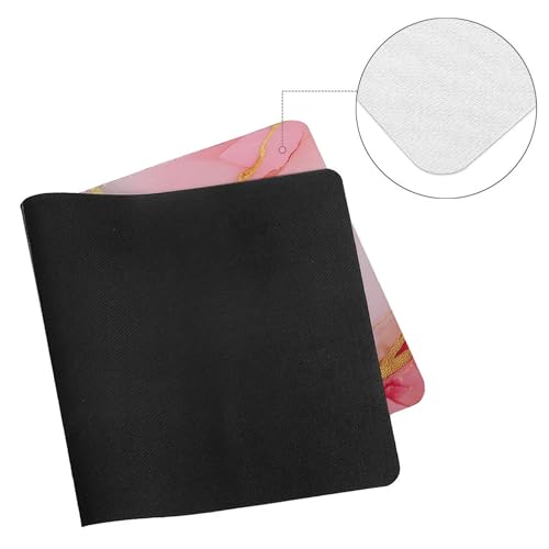 Image of Pink Gold Marble Extended Gaming Mouse Pad, with Stitched Edges Large Mouse Pad Desk Protector, Rubber Base Mousepad Keyboard Mouses Mat for Work Game Office Home- 32 inch X 16 inch Inch