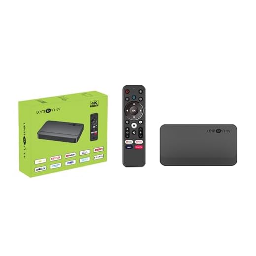 BOXPUT Lemon L1 Android TV Box 4K Ultra HD, TV-Box mit Dual-Band WLAN, TV-Box mit Fernbedienung Sprachsteuerung, BT 5.4 | Smart TV Box mit Sprachfernbedienung