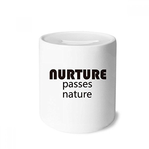Tirelire céramique enfants adultes boîte économie monnaie Nurture Nature multicolore