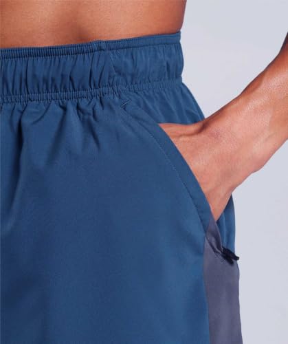 Image of CBlue Men's Outdoor Quick Dry Lightweight Sports Shorts with 2 Zipper Pockets, Breathable Hiking Running Gym Workout Athletic Shorts | CBblue Men's Quick Dry Sports Shorts with Zipper Pocket