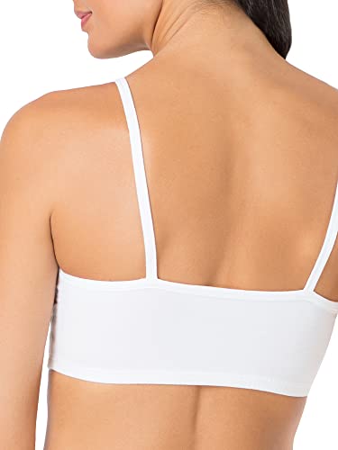 Image of Fruit of the Loom Women's Spaghetti Strap Cotton Sports Bra - All-Day Comfort