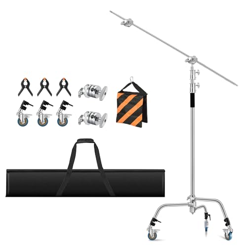 Heavy Duty C Stand with Boom for Photography