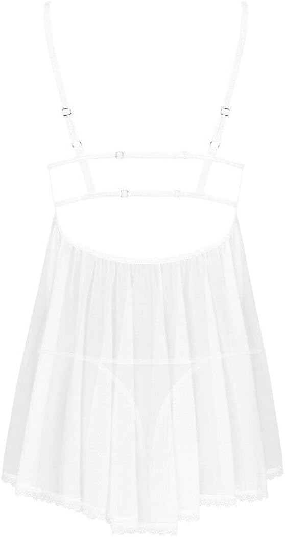 Obsessive - HEAVENLLY Babydoll & Tanga M/L Black, Black, Medium/Large