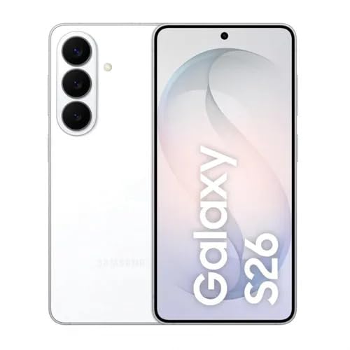 Samsung Galaxy S26 5G (White, 12GB RAM, 256GB Storage) | Exynos 2600 Processor | 50MP + 12MP Dual Camera | 12MP Front Camera | 6.3" Full HD+ Display | 4300mAh Battery