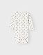 Name It Baby Girls’ Nbfgago LS Slim Body Lil Noos, Coconut Milk