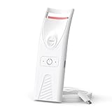 Smiling Shark Rizador de Pestañas Térmico, Rizador de Pestañas Electrico con 55°C Constante, Calienta en 15s y Fácil de Usar- Travel Eyelash Curler para Efecto 24h Cualquier Tipo de Pestaña