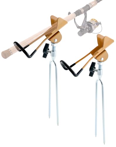 QWORK 2 Pack Fishing Rod Stand
