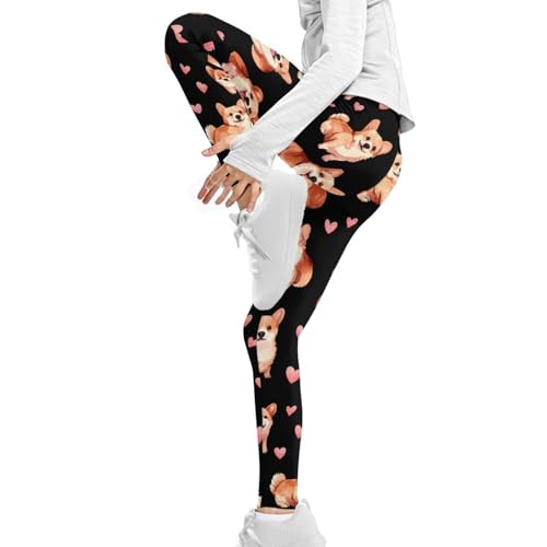 Leggings pour filles extensibles COEQINE de 4 à 13 ans - 5