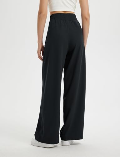 baleaf Women's Track Pants Lightweight Athletic Travel Wide Leg Pants with Pockets 30" Work Lounge Loose Fit UPF50+2