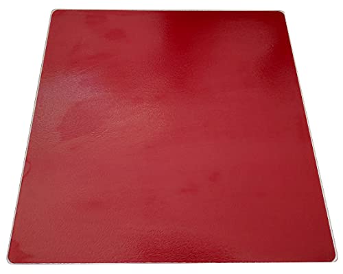 Square Coloured - Glass Worktop Saver 40cm x 40cm by Pearl Glass (Burgundy)
