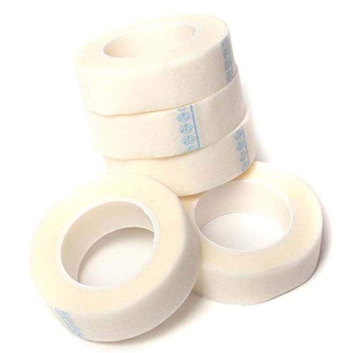 TOPHOWER@ 5 Rolls Eyelash Lash Extension Supply Micropore Paper Medical Tape
