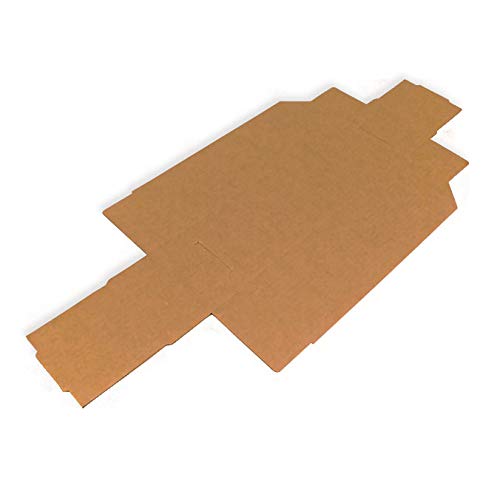 Pack 50 Gavetas de Cartón 295x105x100mm. Precinto no necesario. Automontable. Ideal para piezas pequeñas. Cartón Kraft.
