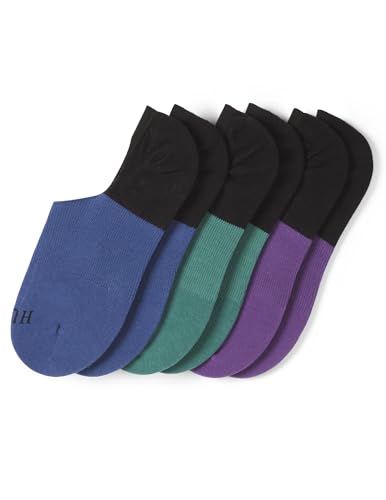Image of HUE womens Cotton Arch Hug Liner Sock 3 Pair Pack