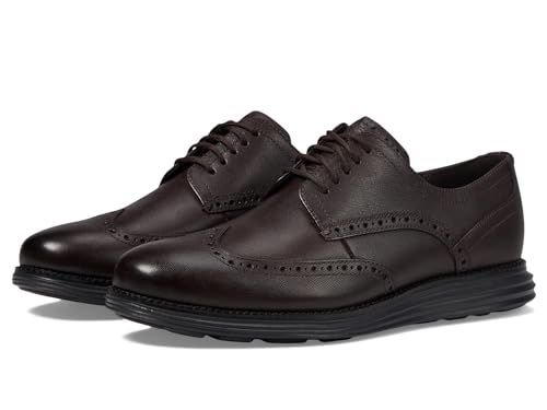 Image of Cole Haan Men's OriginalGrand Shortwing Wingtip Oxford, Dark Chocolate, 14-W US