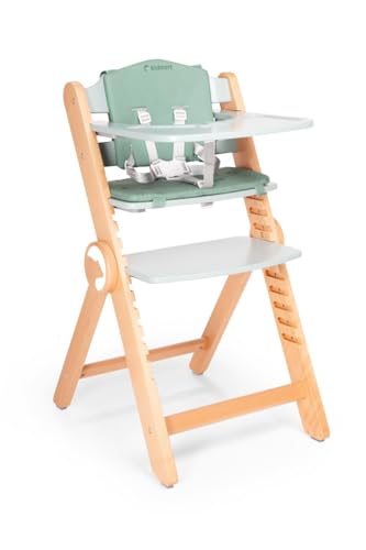 Kidnort Hochstuhl Klappbarer mit Tablett, mehrere Positionen, Drömmer, Grün