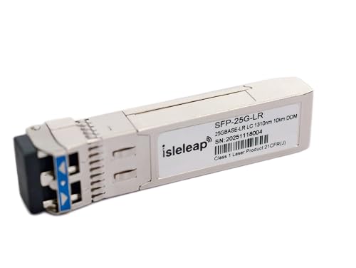 Image of 25G SFP28 SFP+ Transceiver, 25GBase-LR Duplex LC SMF Optical Module for Cisco Arista Juniper and More SFP-25G-LR-S, 1310nm, DDM, up to 10km