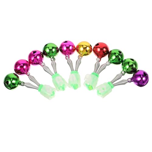 KESYOO 5pcs Fishing Rod Bells Metal Fishing Alarms for Fishing Rods Outdoor Fishing Rod Bells Fishing Bite Alarm