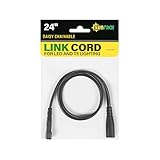 SUNPACK Daisy - Cable de cadena para iluminación LED y T5, color negro, 61 cm