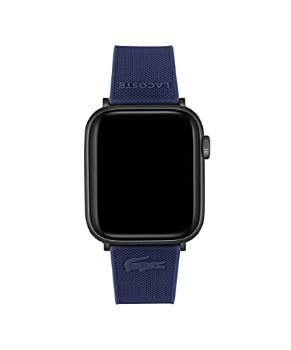 Lacoste Petit Piqué シリコン ユニ Apple Watchストラップ, ブルー, M, ユニ。
