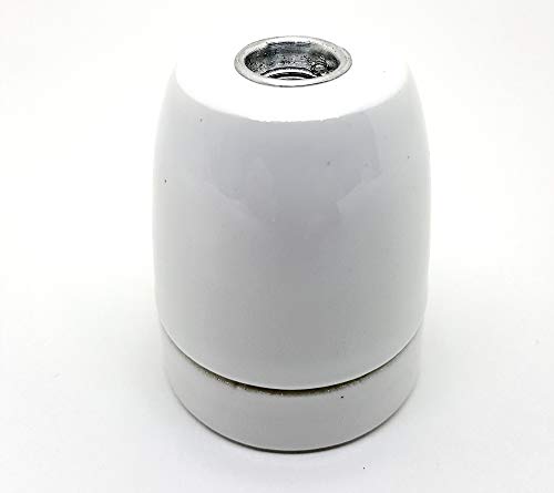 Douille en porcelaine E27 Blanc Cover