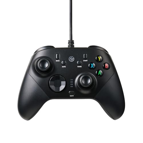 エレコム ゲームパッド 有線 XInput DirectInput Xbox系配置 ホールエフェクト 背面ボタン搭載 15ボタン ブラック JC-GP60XVBK