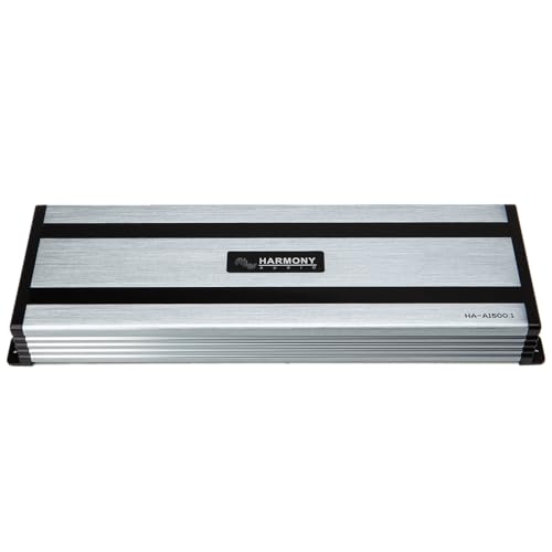 Harmony Audio HA-A1500.1 Car Stereo Class D Amp Mono 3000 Watt Subwoofer Amplifier - 1 Ohm Stable - Includes Bass Remote