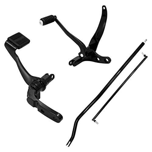 HDBUBALUS Motorcycle Forward Controls Pegs Levers Linkages Kit Set Fit for Harley Dyna Low Rider Fat Bob Street Bob Wide Glide FXDF 2006-2017 by HDBUBALUS - Image 3