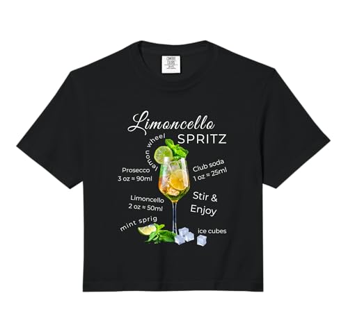 Limoncello Spritz Recipe Summer Cocktail Comfort Colors Crop Top