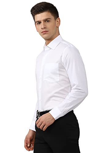 Image of Van Heusen Men's Cotton Solid Slim Fit Shirt