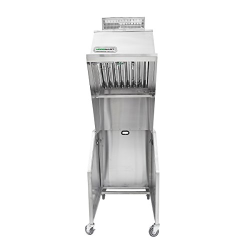 HOODMART NAKS HMVH24 2' Portable Ventless Hood System with ANSUL R-102 Fire Suppression, Silver, 2-Foot