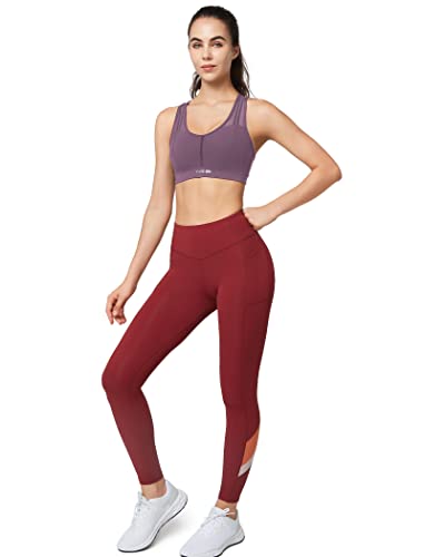 Yvette Mesh Sports Bras For Women High Impact Moisture Wicking Racerback Sports Bra Molded Cup For Running Plus Size Purple #TOP4