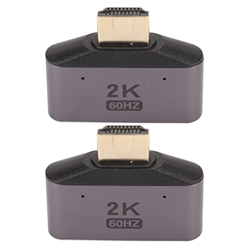 BONKZEBU Interfaz Multimedia HD Adaptador Macho a Hembra Divisor de Señal de Resolución 2K para Consolas de Juegos, LCD para Oficina en Casa 2 Piezas