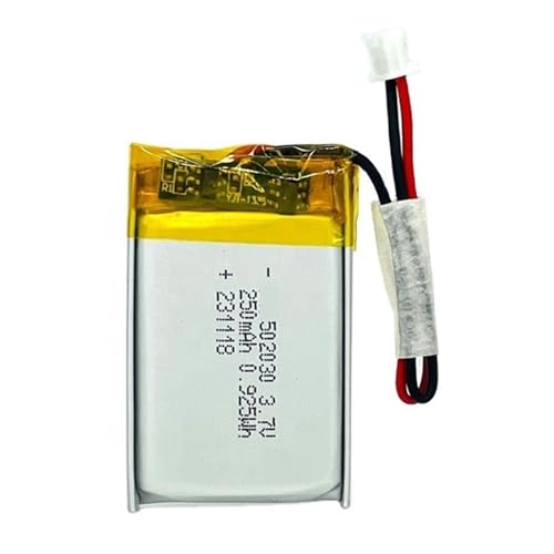 Batería 502030 250mAh 3.7V recargable de polímero de litio ultra delgada