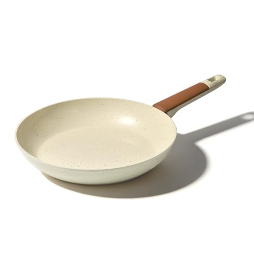 Image of MsMk 11 Inch Ceramic Nonstick Frying pan, Beige Cooking Pan Skillet