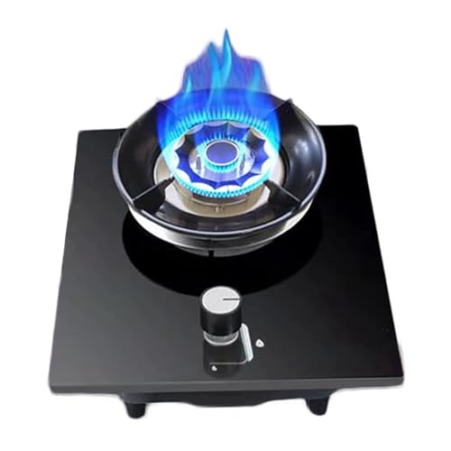 ポータブルガス炊飯器、5.0kwガスストーブ、テーブルトップ、フラッシュマウントガス範囲、強化ガラスストーブバーナー、1バーナー家庭用防風ガスストーブ、キッチンキャンプガーデンキャンプストーブ用(LPG)